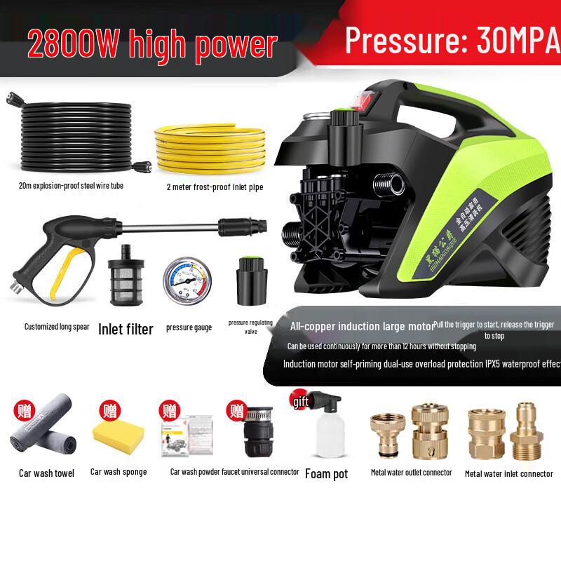 Black Cat Duke High-Pressure Car Washer CN plug (adapter included)