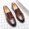 New Classic Designer Charm Shiny Blue Patent Leather Shoes Men Business Party Flats Dress Loafers Homecoming Pageant Footwear