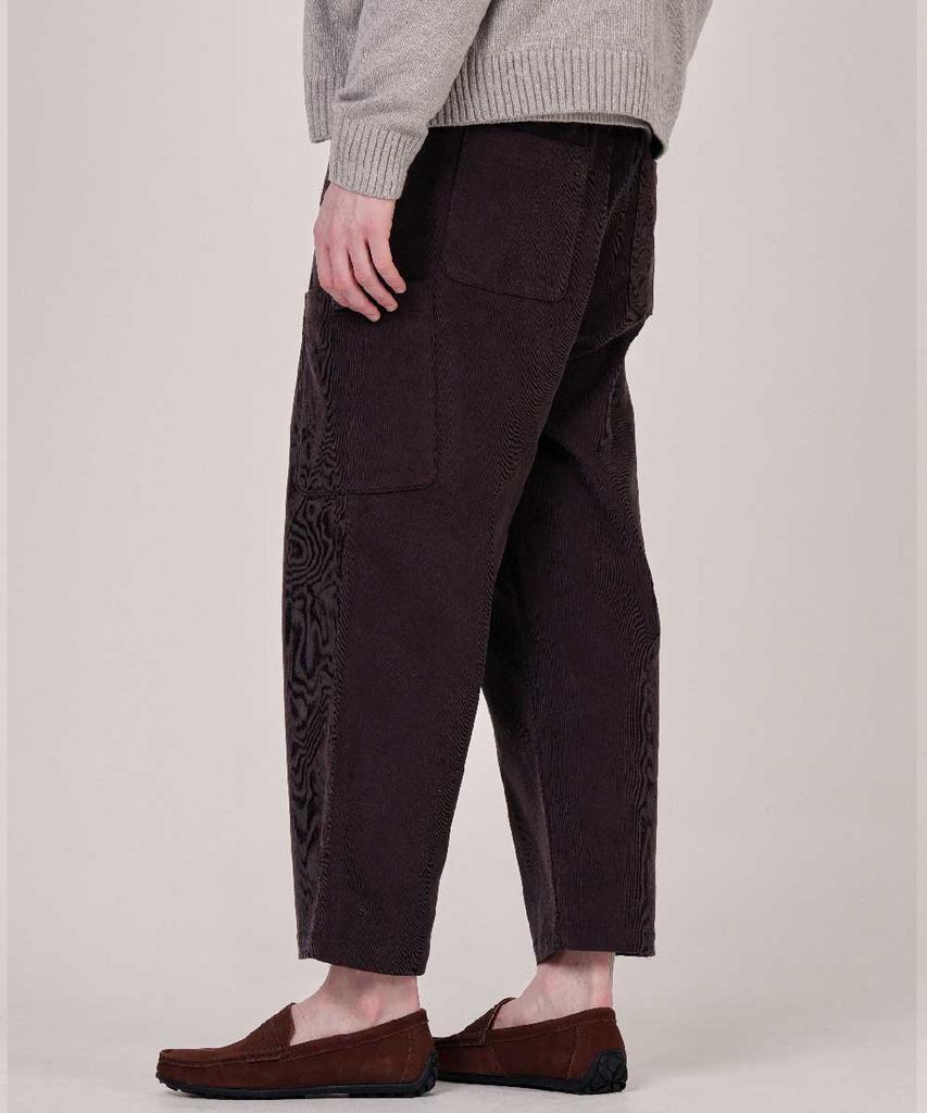 Custom Us Men'S 16-Rib Corduroy Semi-Wide Fit E-Elastic Waist Winter Pants Cxs25Wwptb08 Bro
