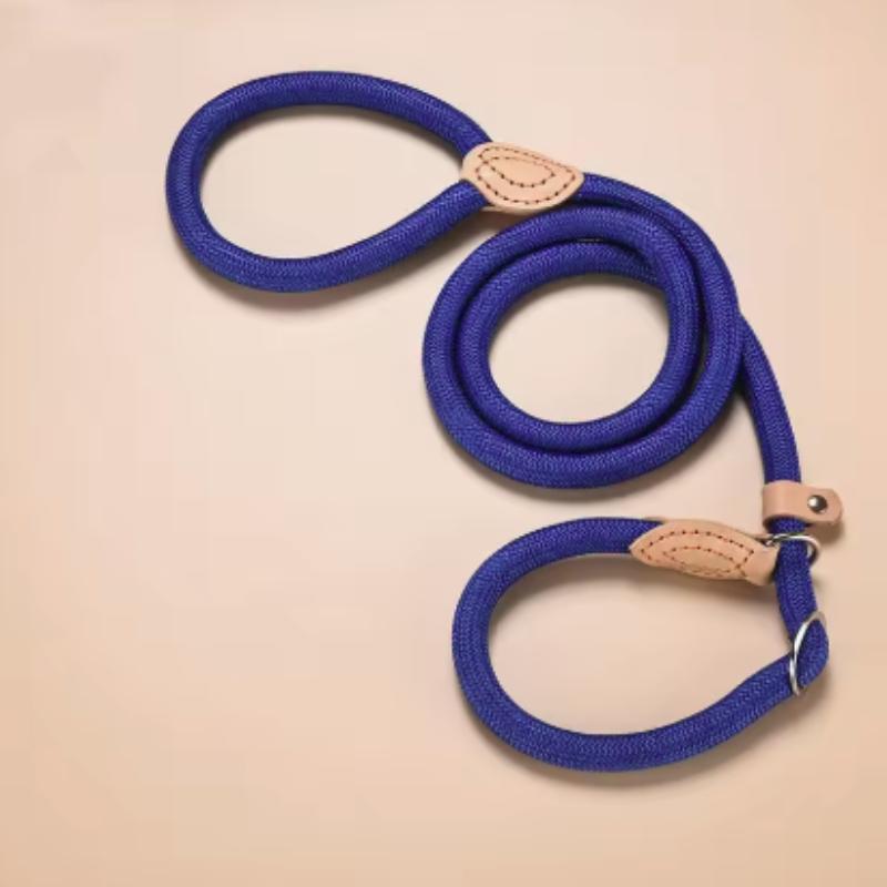 New Dog Leash Slip Rope Lead Leash Heavy Duty Braided Rope Adjustable Loop Collar Training Leashes For Small Medium Dogs