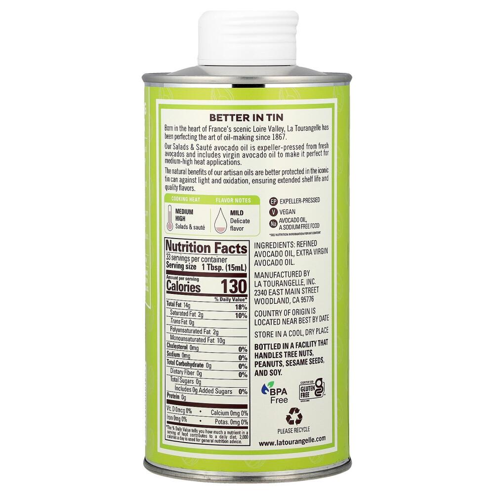 La Tourangelle Sanftes Avocadoöl, 500ml (16,9 fl oz)