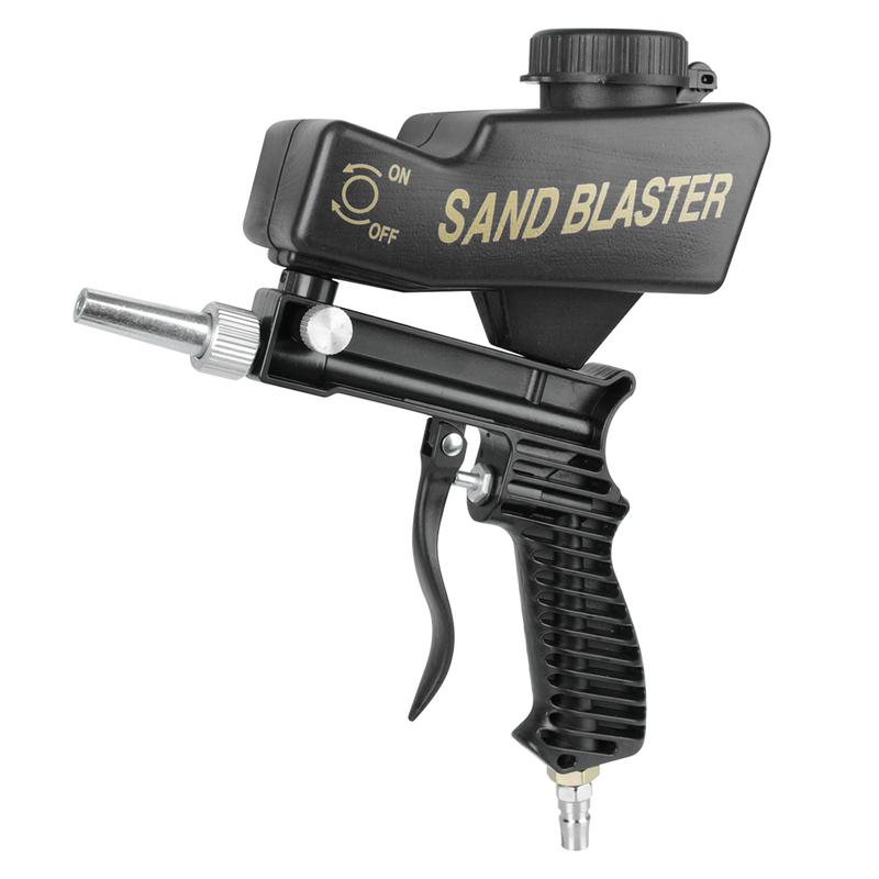 Rust Blasting Device Pneumatic Sandblasting Set Pneumatic Blasting Gun Set Adjustable Blasting Machine Gravity Sandblasting Gun