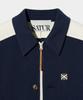 Satur Rawton Collar Track Zip-Up Jacket Classic Navy