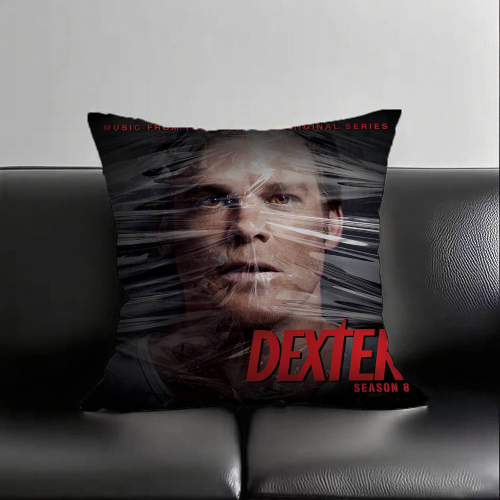 1pc Dexter TV Series Pillow Case Fashion Square Pillowcase Bedroom Sofa Room Ins Decoration Leisure