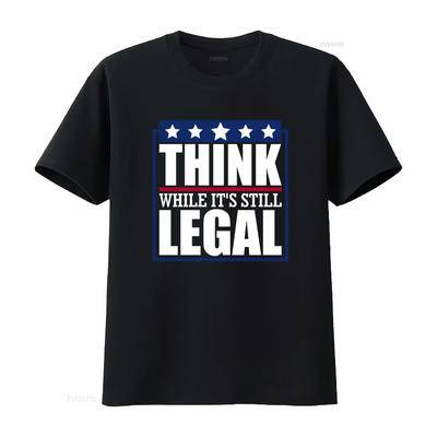 Think While Its Still Legal T Shirt Multiple Colors Available Perfect for Expressive Wear Vintage Washed Graphic Slightly
