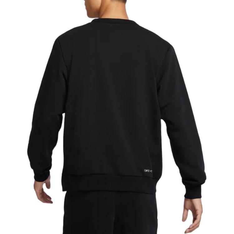 Nike Standard Issue Dri-Fit Crew Neck Quick-Dry Sports Long Sleeve Sweatshirt Men Sweatshirt Black FZ0221-010