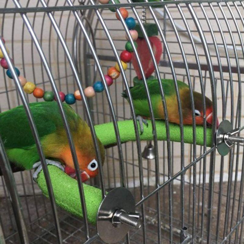 Bird Stand Perch Standing Bar U Shaped Scrub Station Cage Accessories top sale