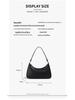 Nische 2025 Retro Damen Vielseitige Einfarbige Achseltasche mit Kette