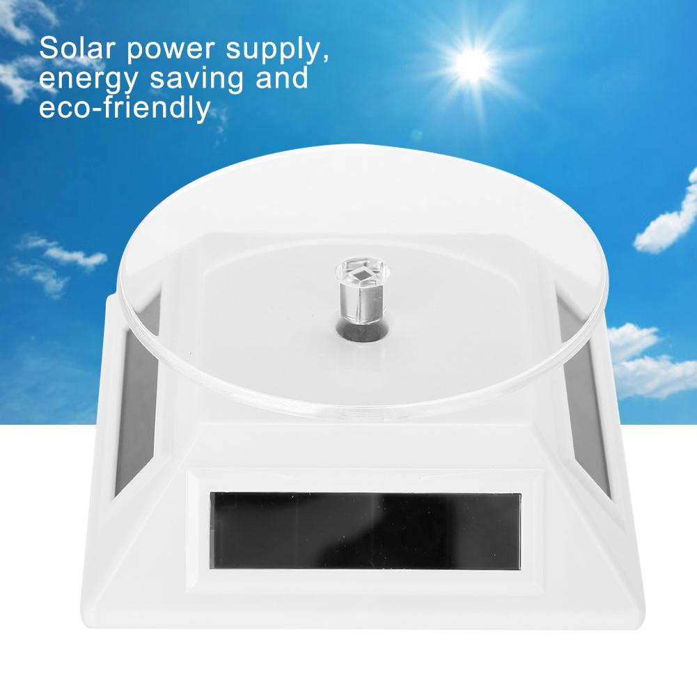 Solar Showcase 360 Grad Drehteller rotierenden Schmuck Organizer Display Stand (Weiß)