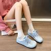 Fashion 2024 Hot Sale Ladies Shoes Lace-up Women's Vulcanize Shoes Fashion Round Toe High Quality Solid Breathable Versatile Sneakers