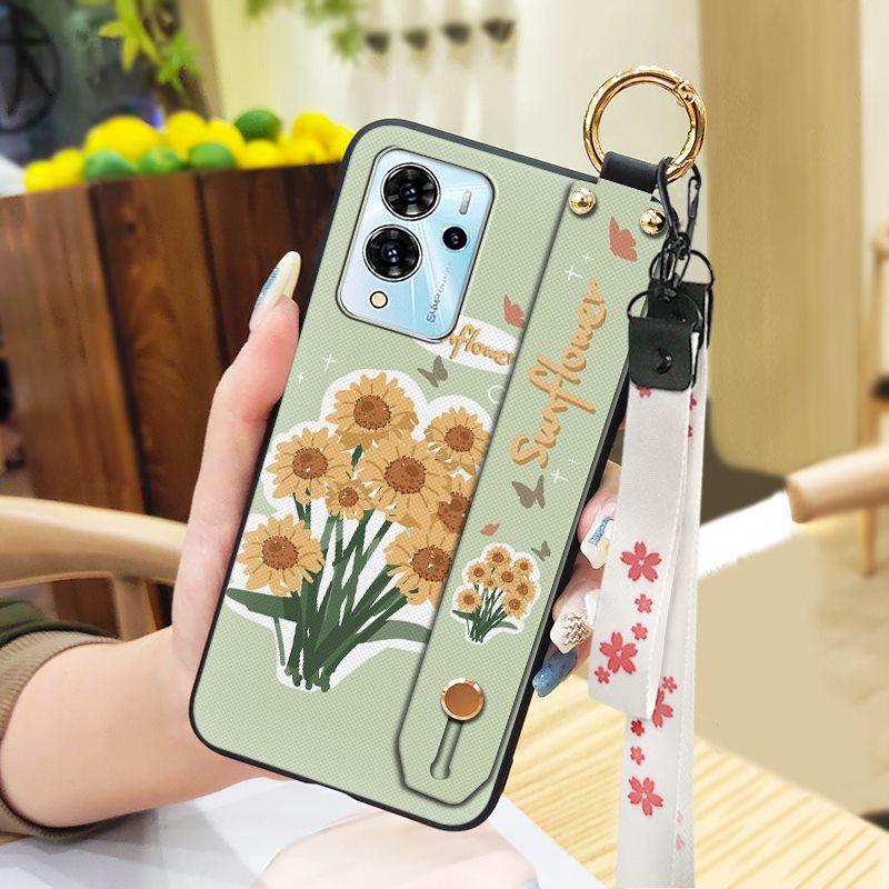 Ring Wristband Phone Case For ZTE Blade V40 Pro Phone Holder Anti-dust Fashion Design Dirt-resistant Waterproof Durable