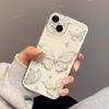 Simple line butterfly for iPhone17promax space phone case Apple 16 transparent 14/15 all-inclusive x