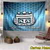 Custom Name Argentina Football Crest Tapestry Room Decoration Wall Hanging for Living Room Bedroom, Dormitory, Birthday and Christmas Gifts