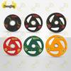 Colorful Rubber Coated Barbell Weight Plates