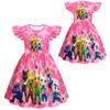83289 Kinder Mädchen Tierarztpraxis Rüschen Cartoon Kleid