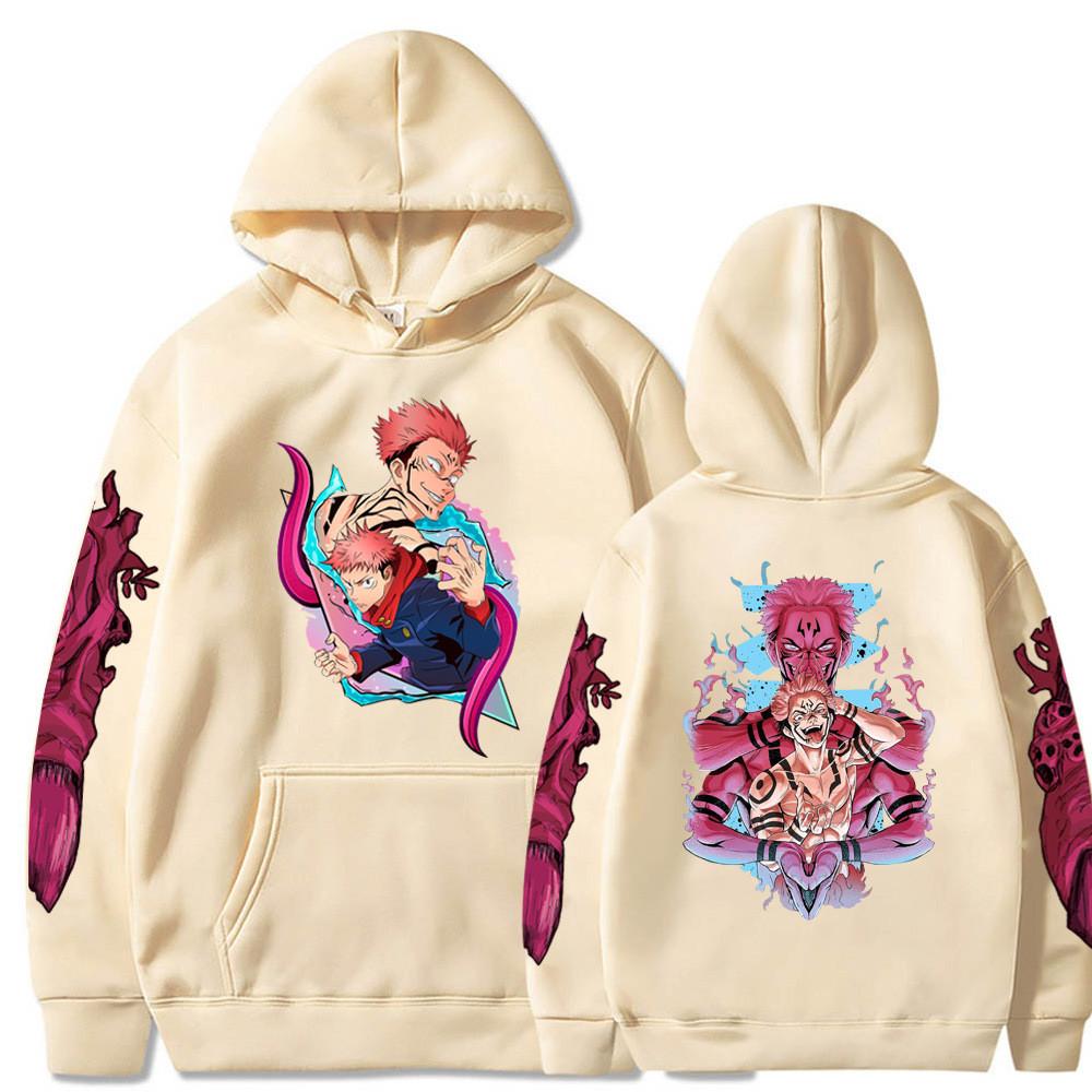 Harajuku Anime Jujutsu Kaisen Hoodie Roupas Homens Mulheres Kawaii Toji Fushiguro Manga Desenho Animado Primavera Solto Casual Moletons Tops