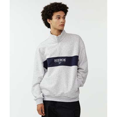 Φούτερ Legacy με Μισό Φερμουάρ   Ανοιχτό Γκρι