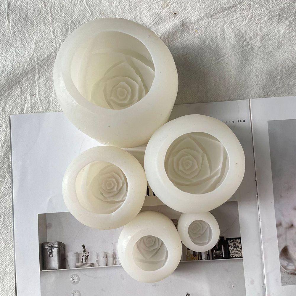 Dzień UV Żywica Epoksydowa Aromaterapia Wosk Forma Silikonowa do Tworzenia Świec Forma do Mydła w Kształcie Róży Forma 3D do Świec