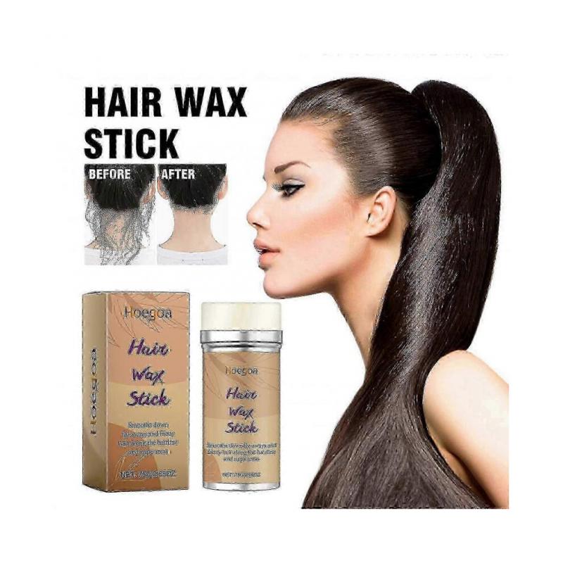 Hoegoa Hair Wax Sticks Hair Care Natural Gloss Smoothing Frizzy Long-lasting Styling Hair Care Sticks