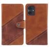 For Motorola Moto G54 5G PU Leather Cell Phone Case Splicing Crazy Horse Texture Wallet Cover