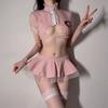 Sexy Lingerie Sexy Cute Nurse Uniform Cosplay Hollowed Out Uniform Seduction Women Free from Passion Pure Desire
