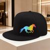 Rainbow Horse Silhouette Baseball Cap Polyester Adjustable Casual Snapback Hat for Adults