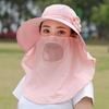 Face Mask Picking Tea Hat Flower Sunscreen Fisherman Hat Portable Women Sun Hat  Summer