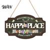 Weather-resistant Porch Decor Wooden Welcome Door Sign for Front Door, Waterproof Hanging Sign, Hanger Decoration Home Farmhouse Garden Yard