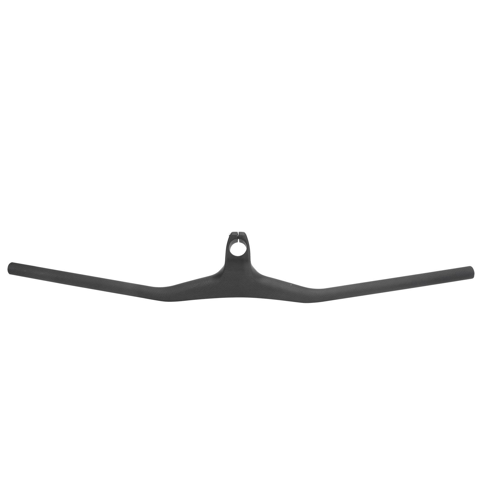 Diyelecs Mountain Bike Handlebars Carbon Fiber Integrated Handlebar Minus 17 Degrees For Folding Road Bikes