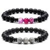JYL Bracelet Couple's  Textured Beaded Enhances Connection & Shared Luck