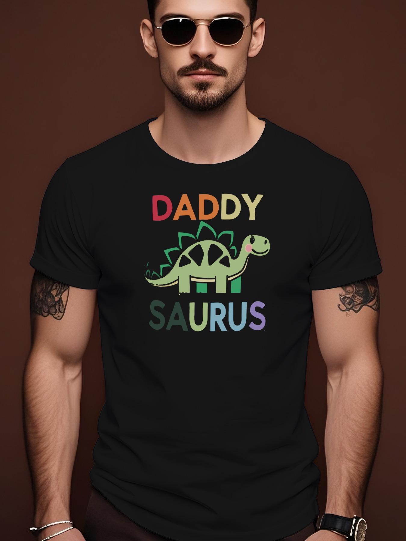 DADDY SAURUS Graphic 100% Cotton Tshirt - Soft Breathable... XXL