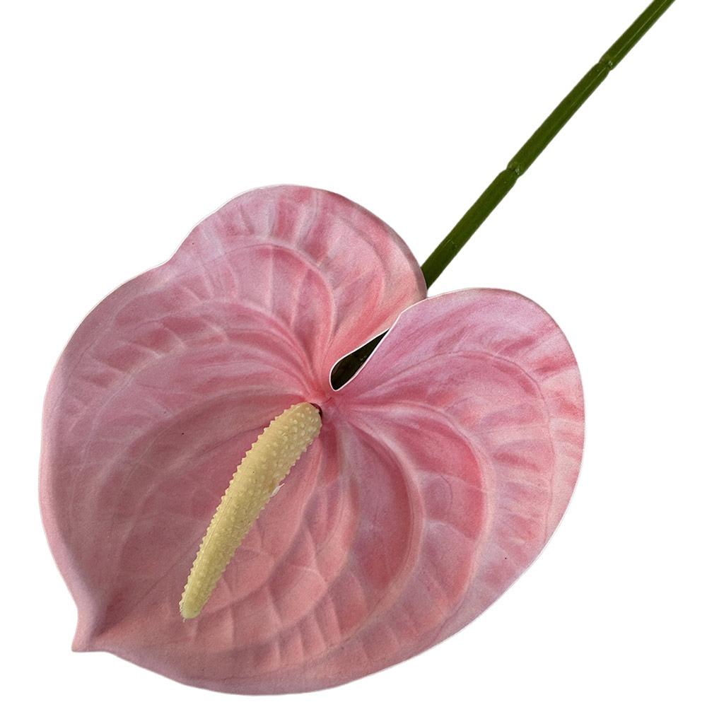 Soft Rubber Artificial Small Anthurium 60cm Simulation Plant Creative Fake Flower  DIY Accessories