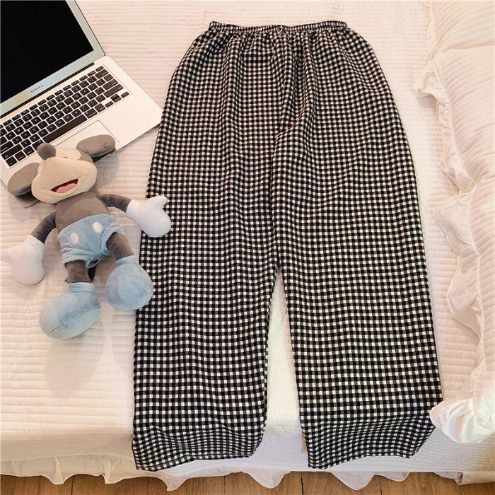 Women's Plus Size Bubble Cotton Pajama Pants - Lightweight, All-Season Strolling Wear