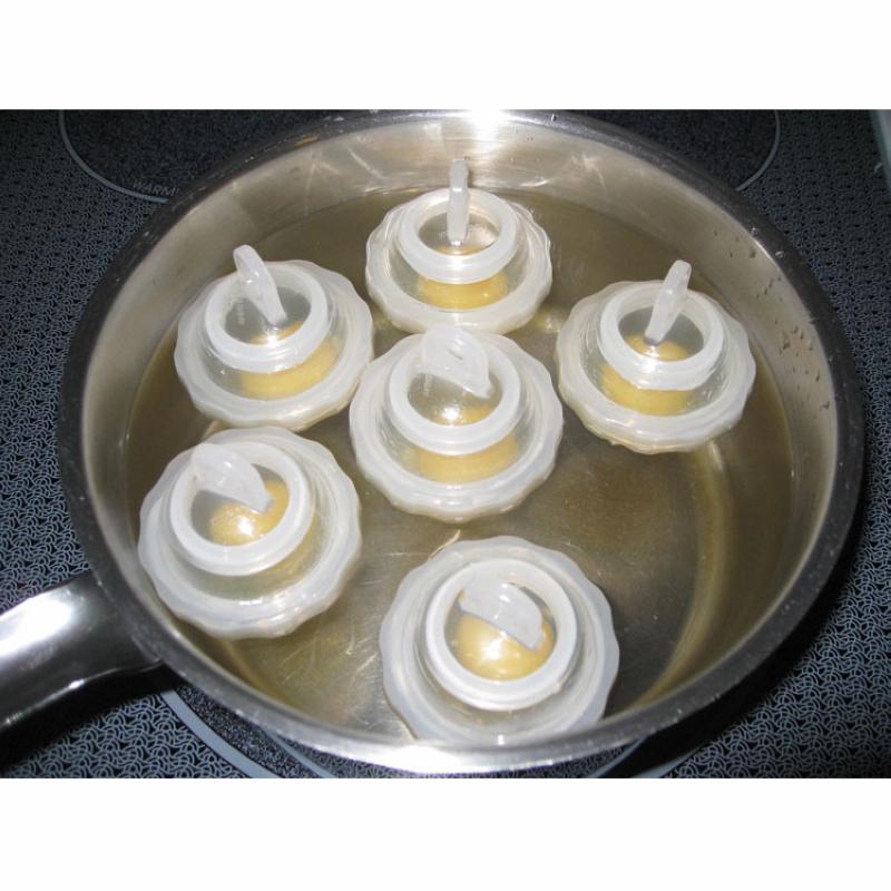 6ks Vařené vejce natvrdo Vařič vajec Kelímky na vejce Kuchyně bez skořápky a oddělovače