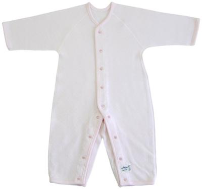Muranobu La Morphe Processed Knit Quilt Long Sleeve Coverall Undershirt 80cm Pink NL80612