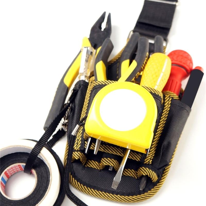 Tool Pouch Holders for Electrician Carpenter Organizer Pocket Attachment Small Tool Bag Utility Bag with Multiple Pocket