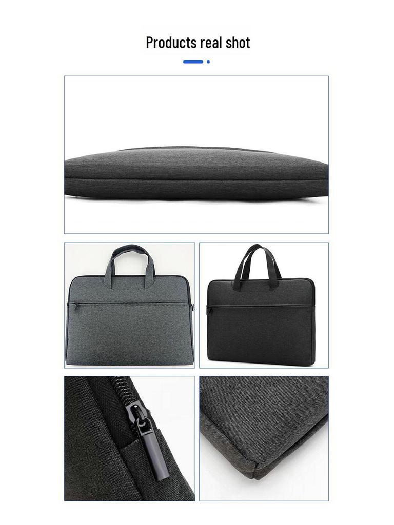 Portable Logo-Printed Briefcase for Conferences - Unisex Document Bag