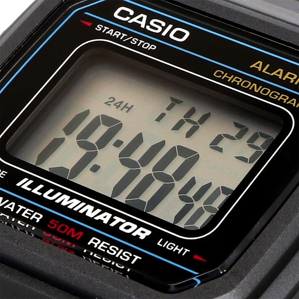 Casio Standard Digital Men's Watch W-217H-1AV Black (Imported)