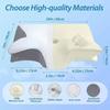 Memory Foam Cervical Pillow Ergonomic Contour Orthopedic Neck Pain Relief Sleeping Support Breathable Removable Cover