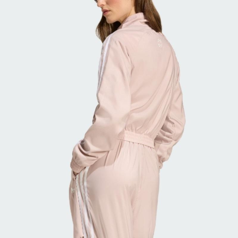 Adidas SS25 Adilenium Sports Series Team Star Zip Comfortable Striped Long Sleeve Jacket Women Jacket KE9787