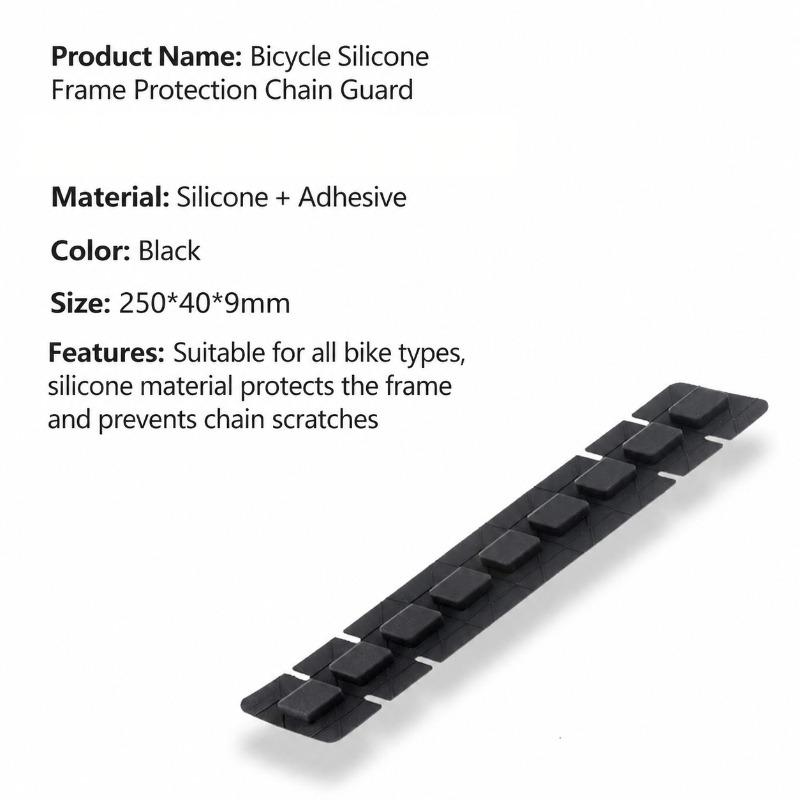 Bicycle Chain Guard Pad Frame Protector Silicone Cushion Mountain Road Bike Anti-scratch Film Shockproof Soft Buffer