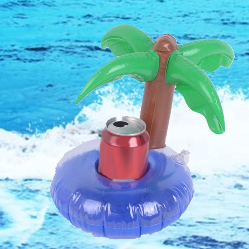 Flamingo Swimming Pool Drink Cup Stand Holder Float Toy Coasters Inflatable Drink Holder For Beverage Bottle Pool Party Kids Toy