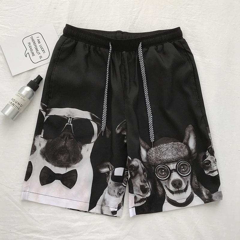 K167 Summer Casual Men's Korean Style Loose Beach Shorts