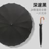New straight-shank one-piece umbrella girls high-value automatic umbrella enlarged reinforcement thickened rainstorm-resistant long-handled umbrella
