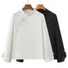 Women's Long Sleeve Chinese Style Velvet Top for Spring/Autumn