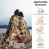 Deer Countryside Customize Text Blanket Cozy Personalized Blanket Ultra-Soft Throw For Seaside Office Bed Picnics Four Seasons Multipurpose