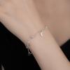 Double-layer Star and Moon Bracelet - Women's Unique and Versatile Five-pointed Star Jewelry - Simple and Elegant Decorative Item