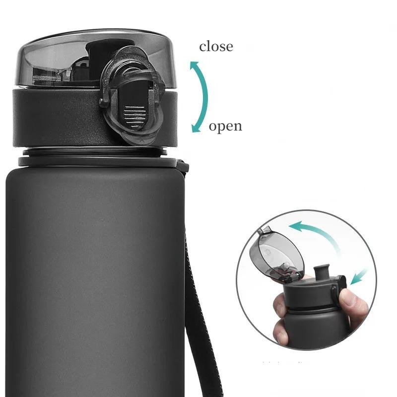 Taza de agua helada sin BPA, taza de plástico de 400ml y 560ml, botella de agua para deportes al aire libre, taza de agua informal para niños de alta calidad, botella Aquarius Gourde