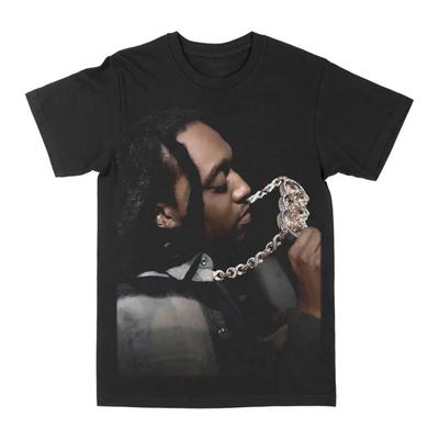Quavo Unisexs Cotton TShirt Casual Cool Style Black HipHop Rap Music Artist Print Tee Shirt