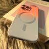 Magnetic Wireless Charging Phone Case For Iphone 14 13 12 11 Pro Max 14 Plus 14pro 11 Gradient Rainbow Color Soft Silicone Cover